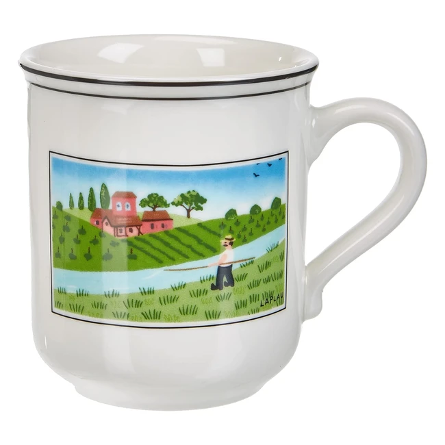Villeroy  Boch Design Naif 030L Mug Fisherman - Lndliches Motiv Premium Porz
