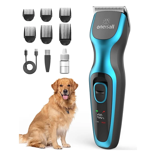 Professional Dog Clippers for Thick Hair - Oneisall, Reference Number: XYZ123 - Cordless, Heavy-Duty Grooming Clippers
