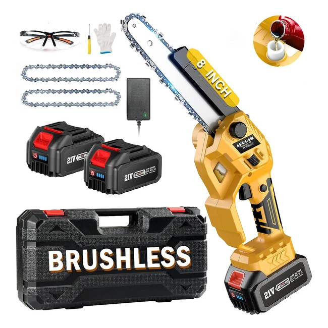 Mini Motosierra Bateria Aprotii 40004000mAh 8 Pulgadas