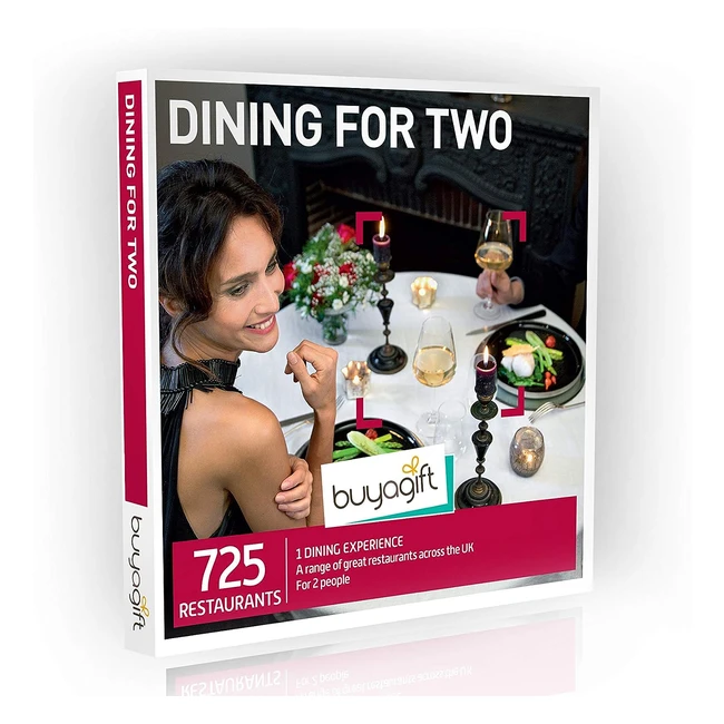 Buyagift Dining for Two Gift Experiences Box 725 - Gourmet Cuisine Romantic Din