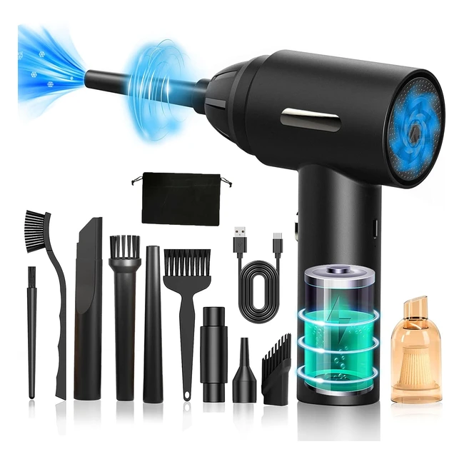 Souffleur PC 110000 trmin puissant et sans fil pour nettoyage clavier ordinate