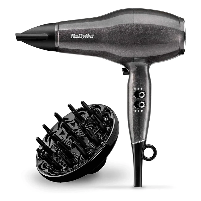 Sèche-cheveux professionnel Babyliss AC Platinium Diamond 2300 - Rapide et doux