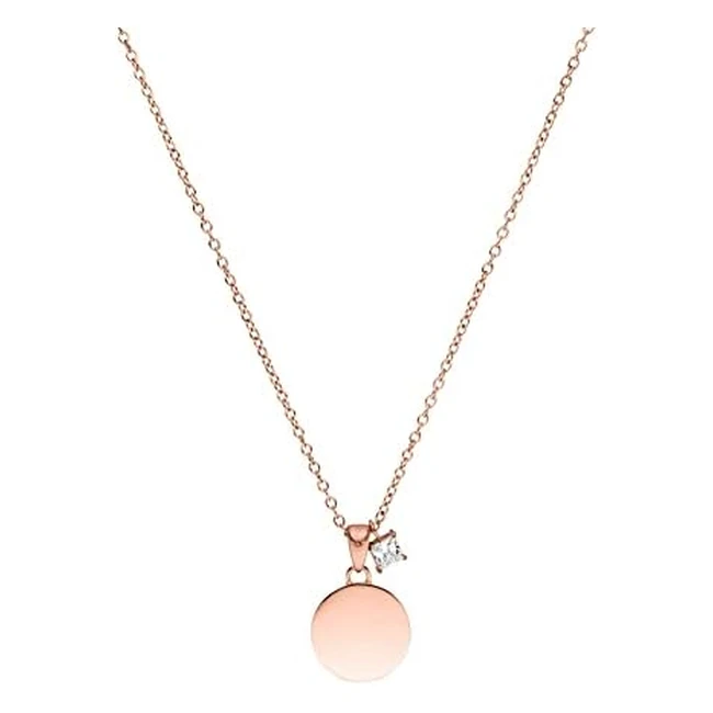 PURELEI Poetic Halskette Gold Silber Roségold für Damen mit rundem Anhänger und Edelstein, wasserdichte Edelstahlkette, Geschenk für Frauen