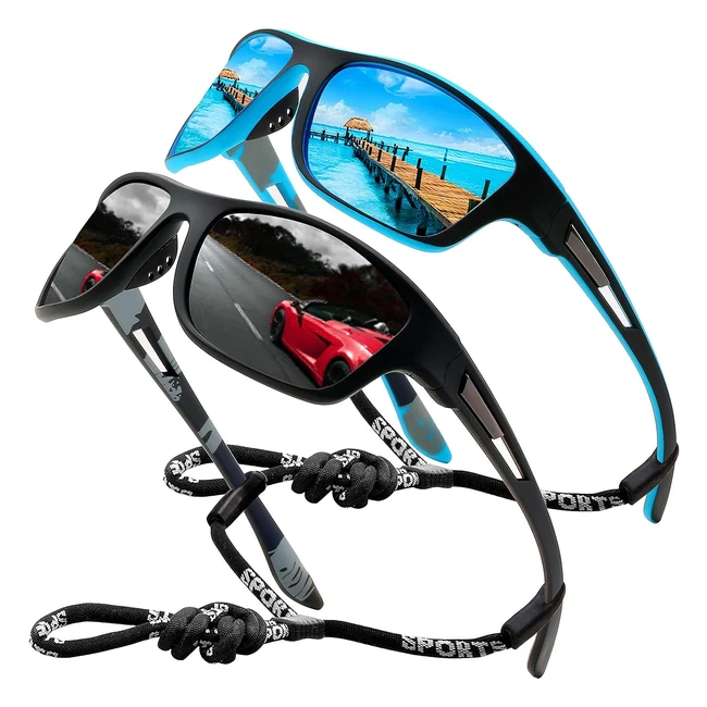 Gafas de Sol Polarizadas Hombre Mujer - Protección UV - Pesca, Conducción, Deporte