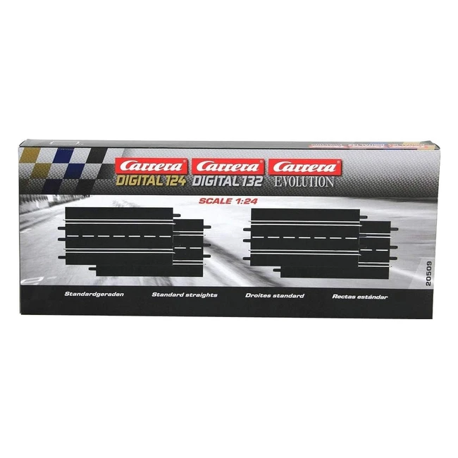 Carrera Rail et Accessoire pour Circuit - 20020509 - 124 et 132 - Evolution et Digital - Droites Standard 4