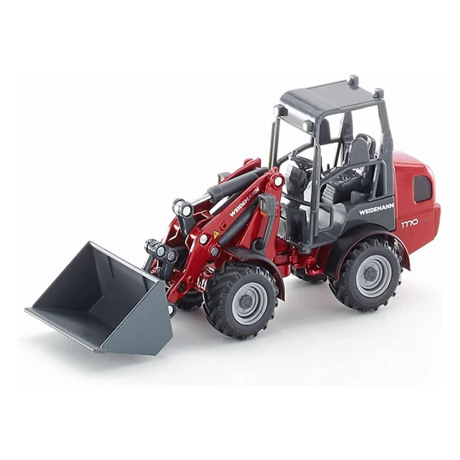Cargadora Weidemann Hoftrac 132 Metalplástico Rojo - ¡Ideal para entusiastas de la agricultura!