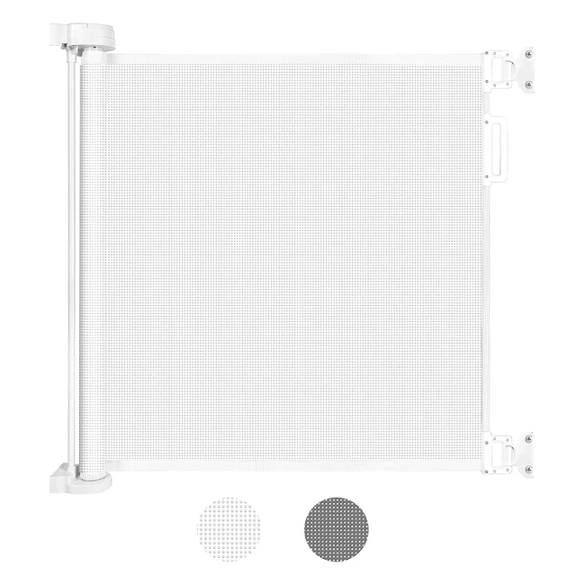 Looxii Retractable Safety Gate Autolock  Extends up to 55 Wide  33 Tall  Ba