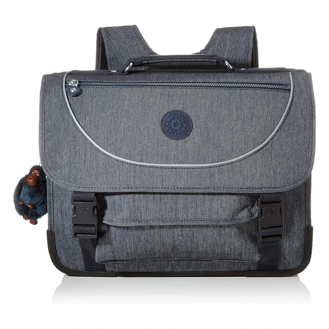 Sac d'école Kipling Preppy pour enfants - Léger et hydrophobe - 41 cm - 15 L - Bleu marine