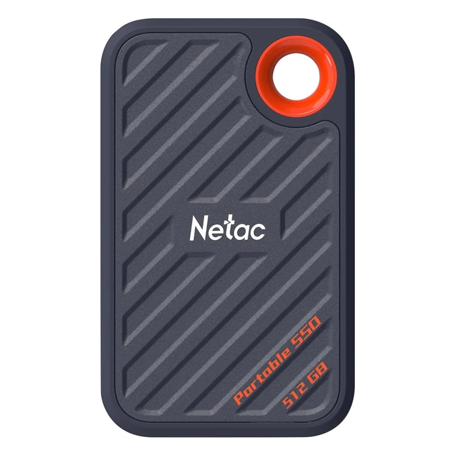 Netac ZX20 512GB External SSD USB 3.2C | Up to 2000MB/s Read | Dust Resistant