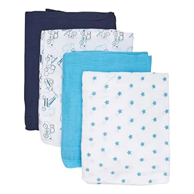 Pflege Baby Spucktcher aus 100 Baumwolle - 4er Pack