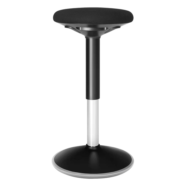 Songmics Brohocker Ergonomischer Arbeitshocker Sitzhocker 360 Drehstuhl Hhenverstellbar Schwarz