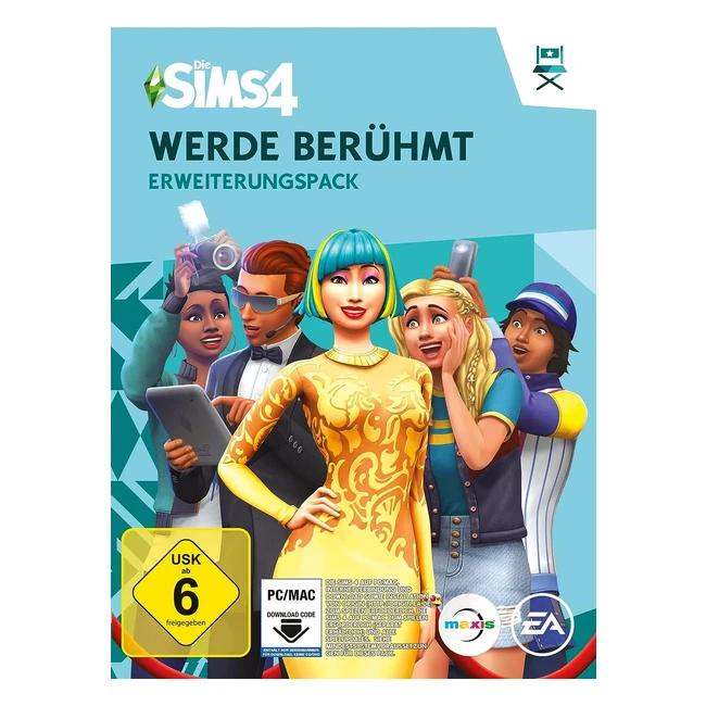 Die Sims 4 Werde berhmt EP6 Erweiterungspack PCMac - Videogame Code in der Bo