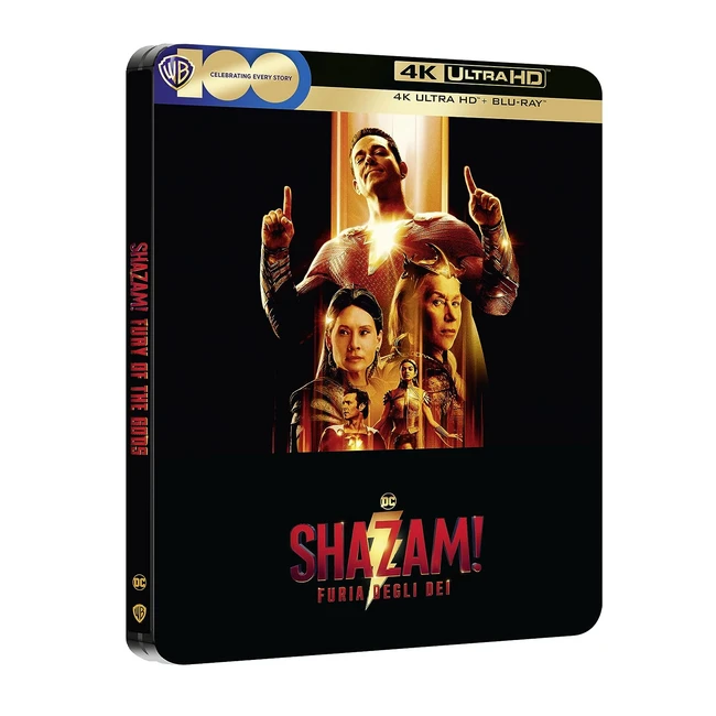 Shazam 2 Furia degli Dei Steelbook 2 4K Ultra HD Blu-ray