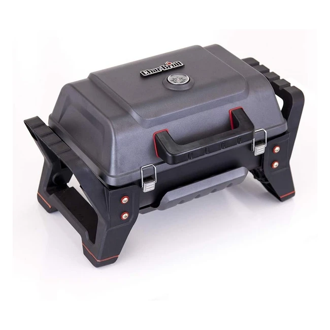 Parrilla de mesa Charbroil Grill2Go Propanobutano 2800W - Negro/Rojo