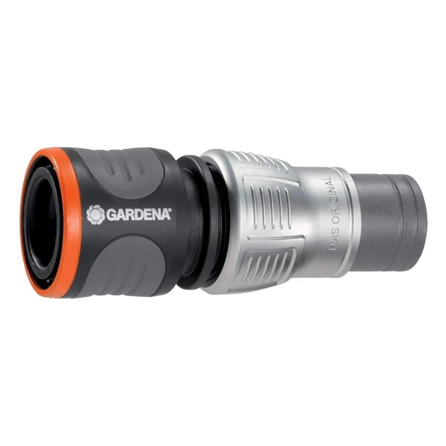 GARDENA Schlauchverbinder mit Kink-Schutz  Robuster Metallverschluss  Einfache