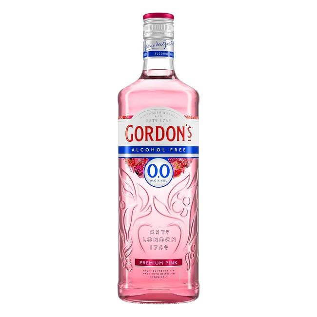 Gordons Premium Pink 00 - Alkoholfrei - Erfrischend lecker - Himbeer  Erdbeerge