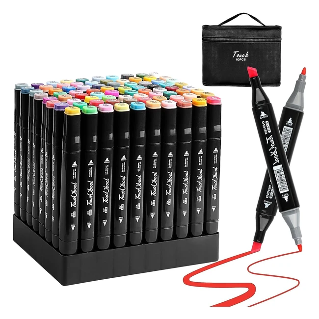 Pennarelli Funnasting a Forma di Grafica - 80 Colori