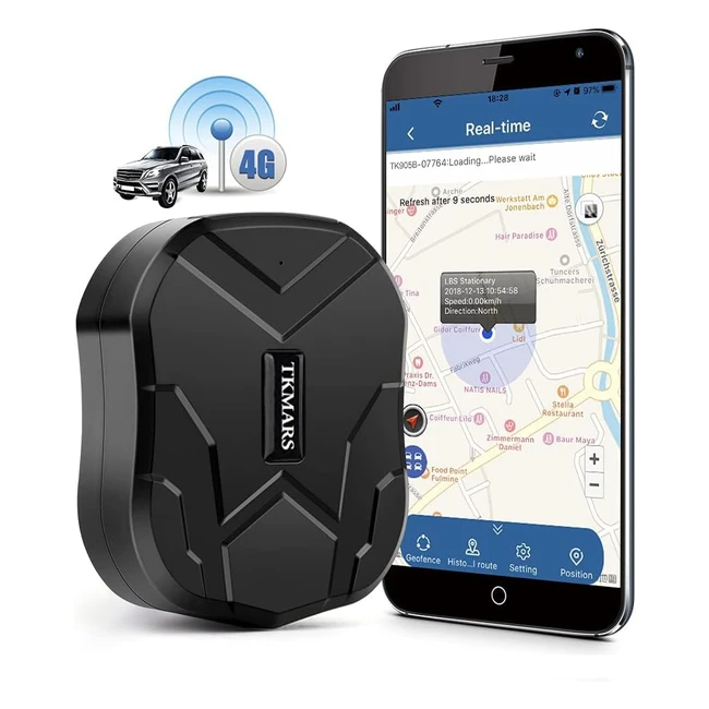 Localizzatore GPS 4G per auto 10000mAh TK905B - Impermeabile magnetico - 150 gi