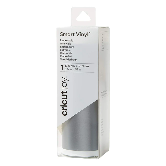 Cricut Joy Smart Vinyl Amovible - Rouleau de 139 cm x 1219 cm - Idéal pour les décalcomanies amovibles pour PC, téléphones portables, murs, etc.
