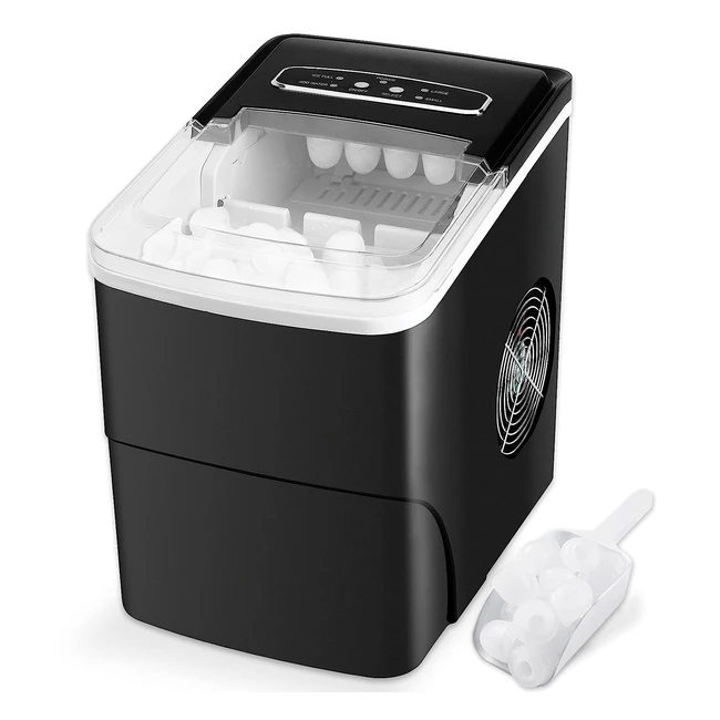 Máquina de Hacer Hielo 12kg - Rápida Producción - Diseño Compacto