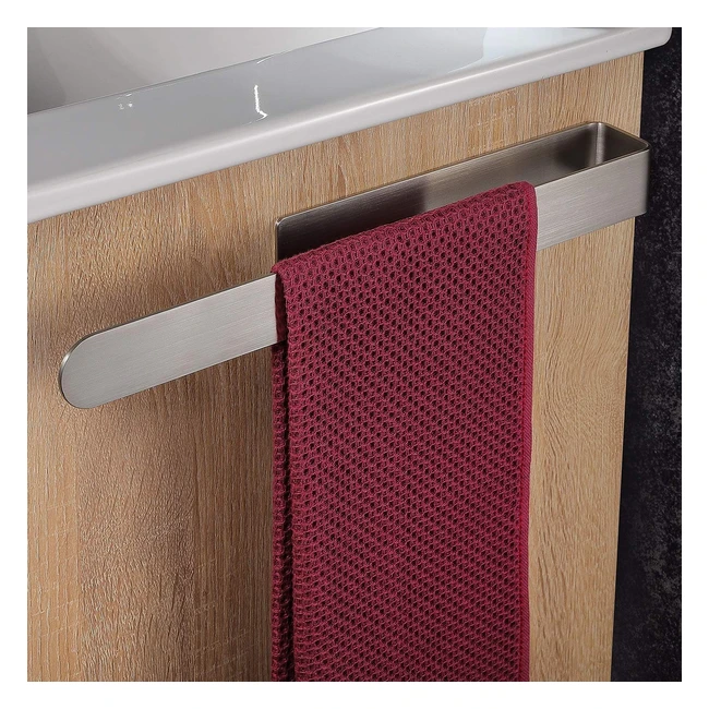 Toallero adhesivo Yigii 37cm - Sin taladro - Ahorra espacio y mantiene limpio