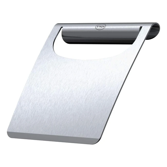 RSLE Plancha Allzweckspatel, hochwertiger Grillspatel zum Wenden von Fleisch und Gemüse sowie zum Reinigen von Grillplatten, Edelstahl 1810, spülmaschinenfest