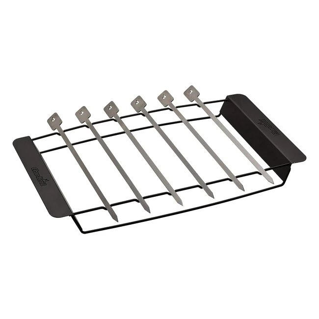 Charbroil 140 587 Premium Kebab Set aus Edelstahl mit 6 Spieen