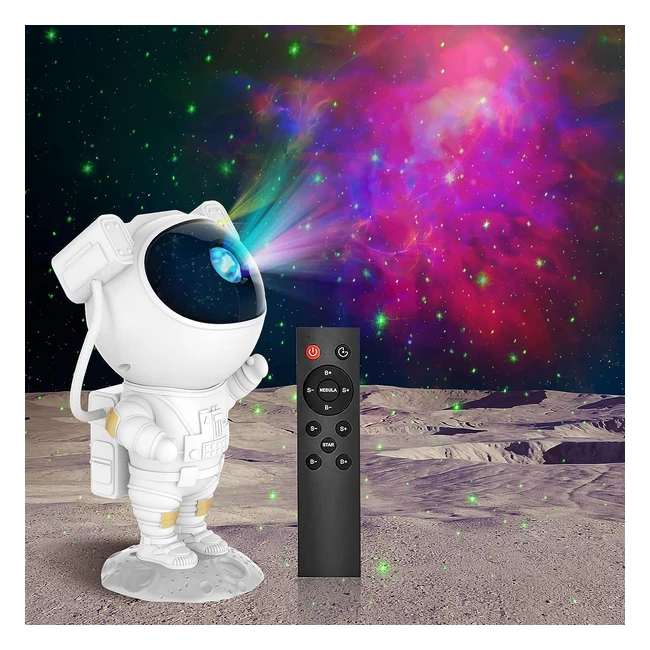 Luz de Estrellas de Astronautas LED con Temporizador y Mando a Distancia