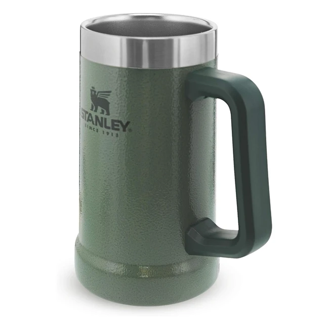 Bicchiere sottovuoto Stanley Adventure 07l 24oz Hammertone Green - Birra fresca per 7 ore
