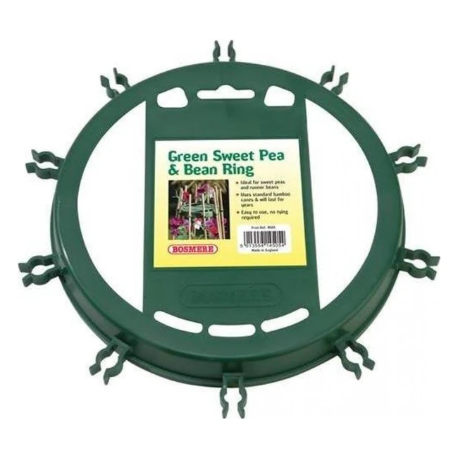 Bosmere Green Sweet Pea Bean Ring N505 - Easy to Use, Lasts for Years
