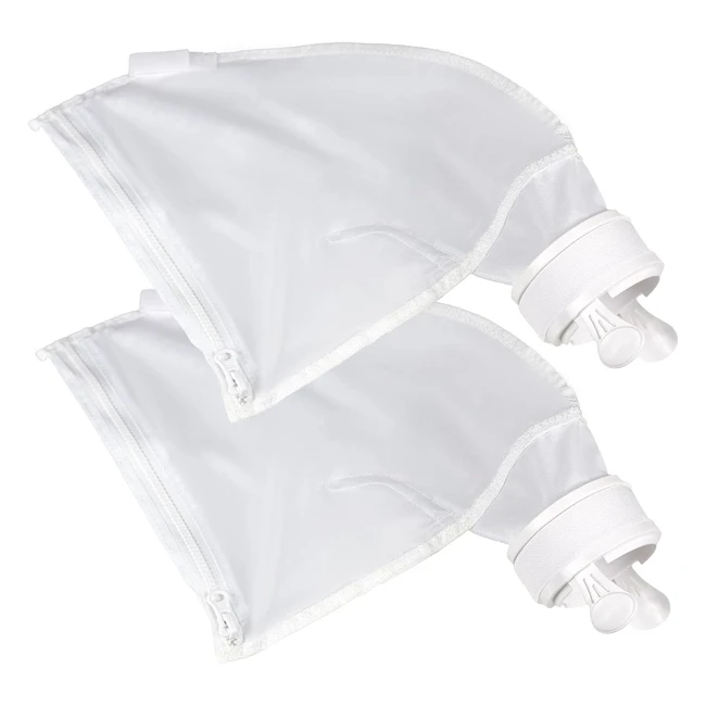Sac de nettoyeur de piscine Sunion en nylon avec fermeture éclair de remplacement pour Polaris 280 et 480 - Lot de 2