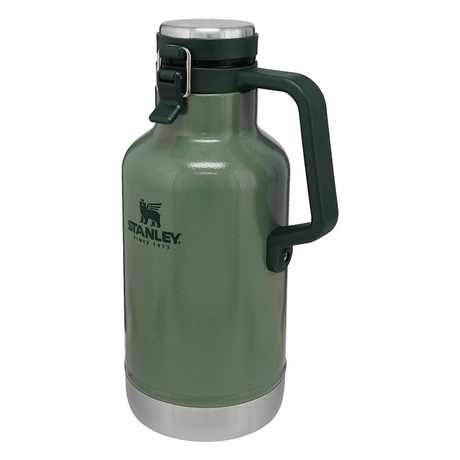 Stanley Classic EasyPour Growler 19L 64oz Hammertone Green - Kalt, frisch, auslaufsicher!