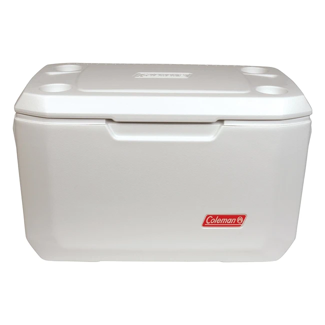 Coleman Xtreme Marine 70qt Cooler Box - White - Small | Long Ice Retention | UV Guard | Robust & Portable