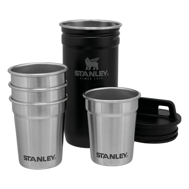 Ensemble de verres à shot Stanley Adventure, 059ml, noir mat, sans BPA, empilables, passe au lave-vaisselle