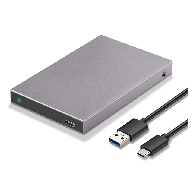 SSK Alluminio 25 Alloggiamento per Disco Rigido USB C 3132 Gen2 6Gbps Lettore Adattatore Caddy HDD Esterno
