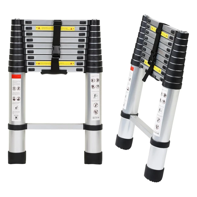 Échelle télescopique 26m antidérapante polyvalente - Tubiaz