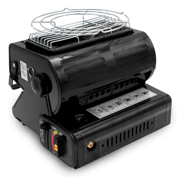 Calefactor de Gas Yinleader para Exterior - Potencia 13 kW - Color Negro