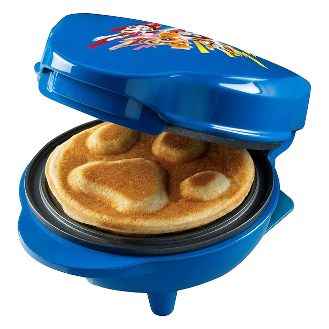 Paw Patrol Waffeleisen - Mini Waffeleisen mit einzigartigem Design für Kindergeburtstage, Ostern und Weihnachten - Backlicht - Waffelgröße 10 cm - Offiziell lizenziert