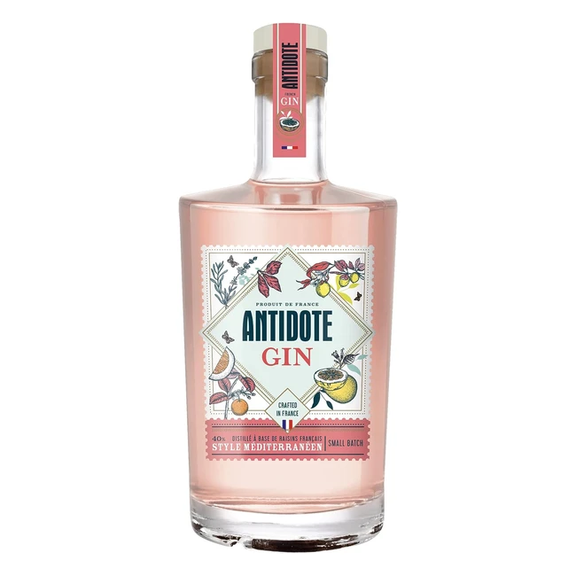 Antidote Gin mediterranen 17 aromatische Pflanzen 5 Destillationen