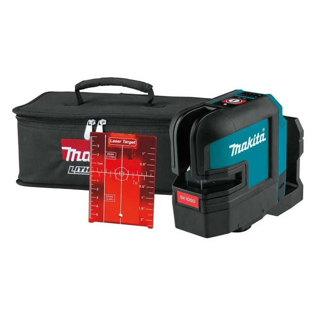 Makita SK105DZ 12V Max Li-ion CXT Red Cross Line Laser - Carry Pouch Included