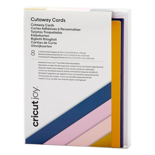 Cricut Carte Campionatore Pastello Cutaway Cards - Pioggia Primaverile - 8 Unità