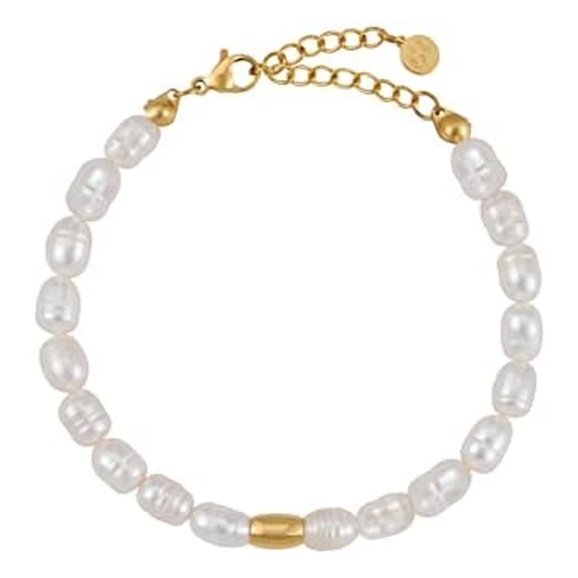 Premium Pearl Bracelet - Genuine Freshwater Pearls - Waterproof & Skin Friendly - gd gooddesigns