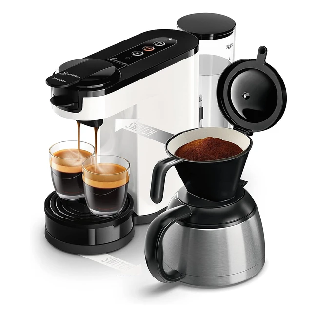 Philips Haushaltsgerte Senseo Switch Pad- und Filterkaffeemaschine 2in1 Brht