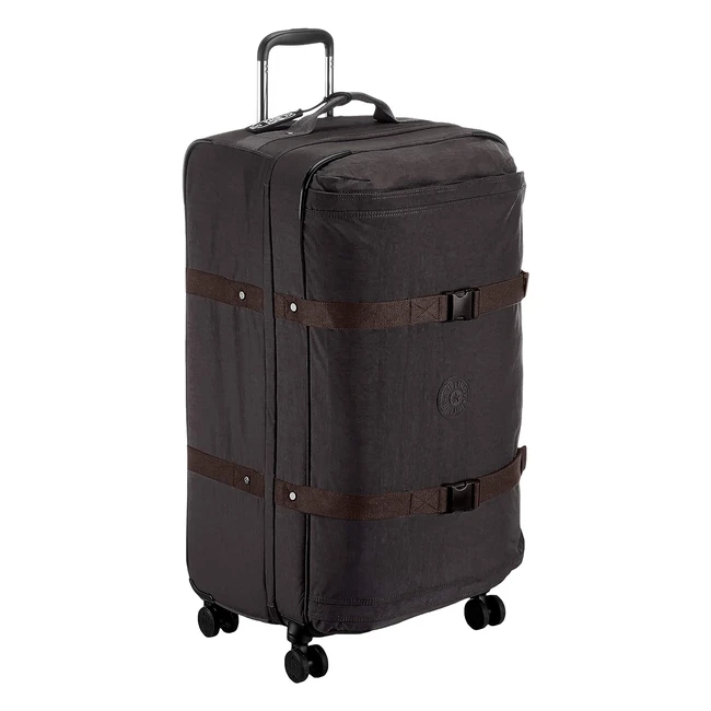 Kipling Spontaneous L Großer 4-Rad-Koffer 360° mit elastischen Gurten TSA-Schloss 78 cm 101 l Schwarz Noir Spontaneous L