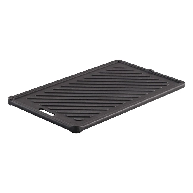 Rösle Grillplatte Videro G2P - Hochwertige Gusseisen Grillplatte für Fleisch und kleine Grillstücke - Beidseitig verwendbar