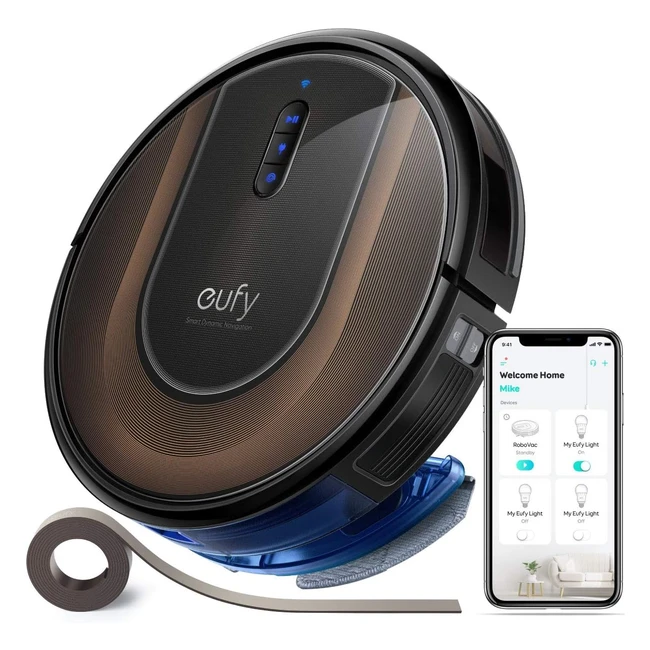 Robot aspirateur eufy RoboVac G30 Hybrid avec navigation intelligente et aspiration 2000 Pa