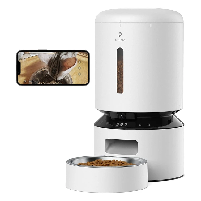 Petlibro Automatic Cat Feeder with Camera 1080p HD Video | 5G WiFi | 2-Way Audio