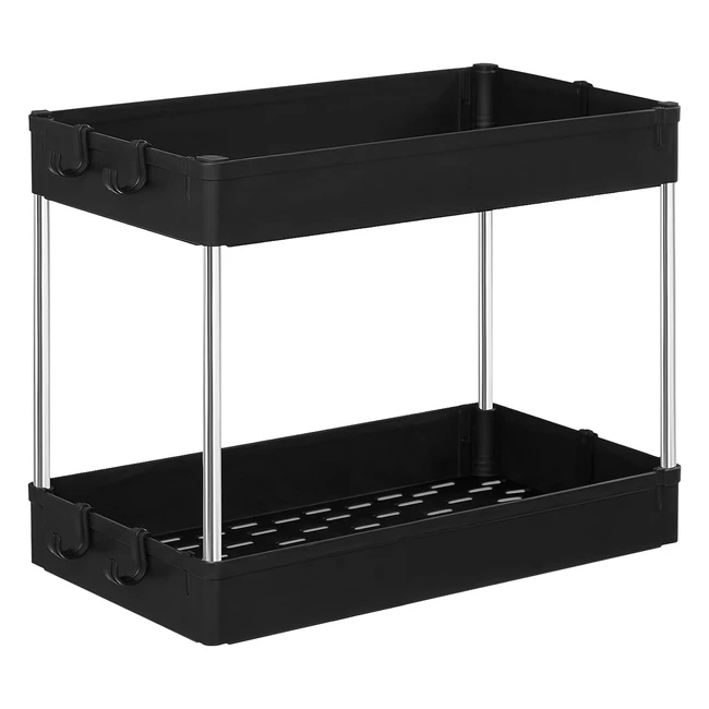 SONGMICS Splschrankorganizer Kchenregal Badezimmer Unter Waschbecken Platz 