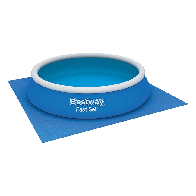 Bestway Base Clear Fast Set Pool 488x488cm - Stabiler Bodenfilm fr alle Poolar