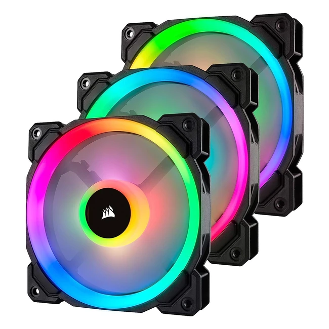 Corsair LL120 RGB LED PWM PC-Gehuselfter 120mm Dual-Licht-Loop RGB LED Dreie